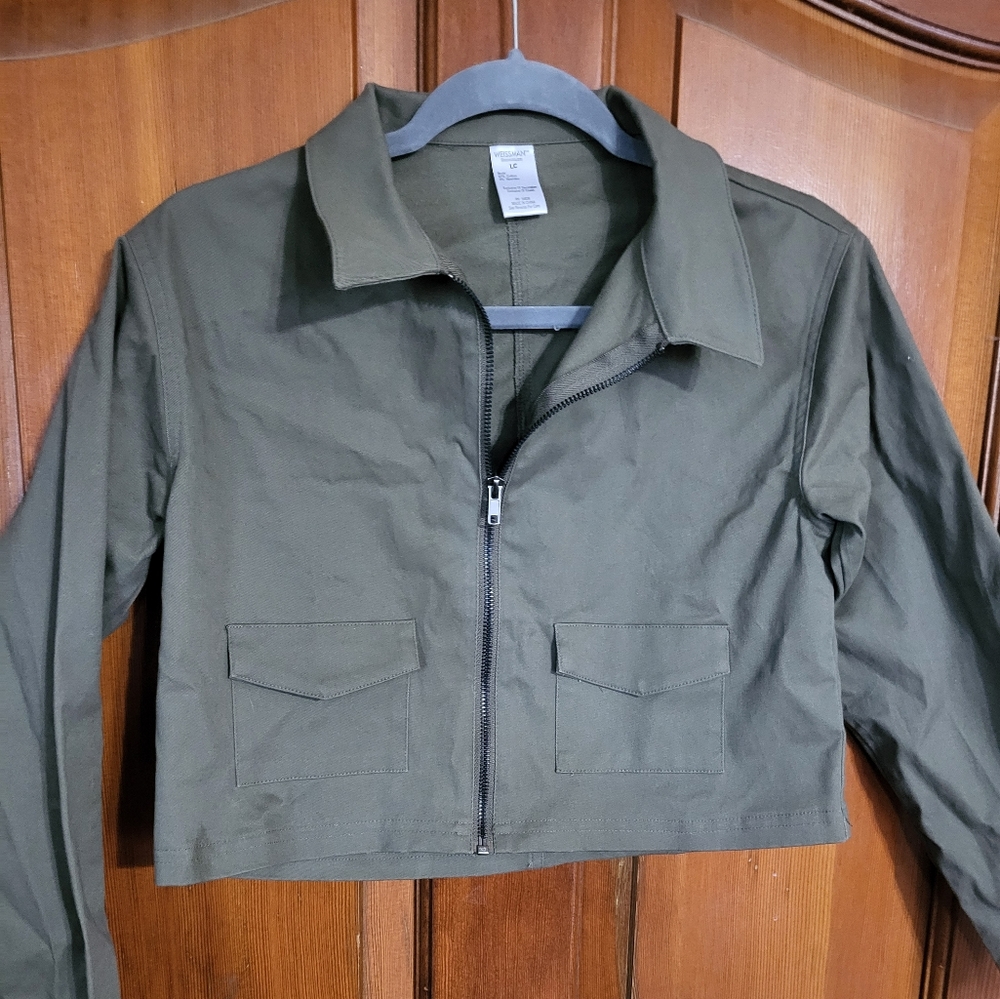 Weissman army green dance jacket!